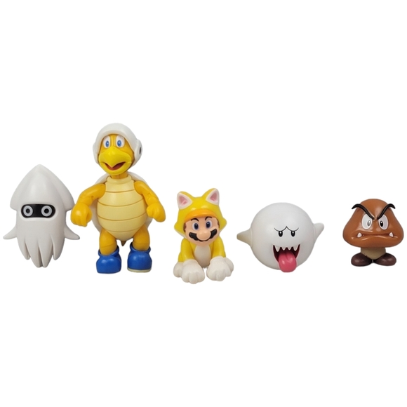 Super Mario Figures Lot Cat Mario, Hammer Bro, & More - Jakks - Picture 1 of 4